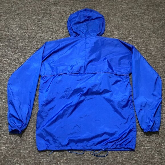 Vintage 80s Adidas Originals Windbreaker Lightweight Hooded Packable Mens Large - Picture 7 of 13